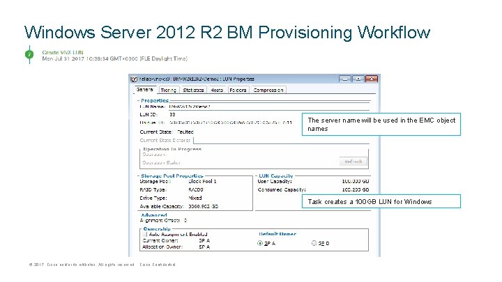Windows Server 2012 R 2 BM Provisioning Workflow The server name will be used