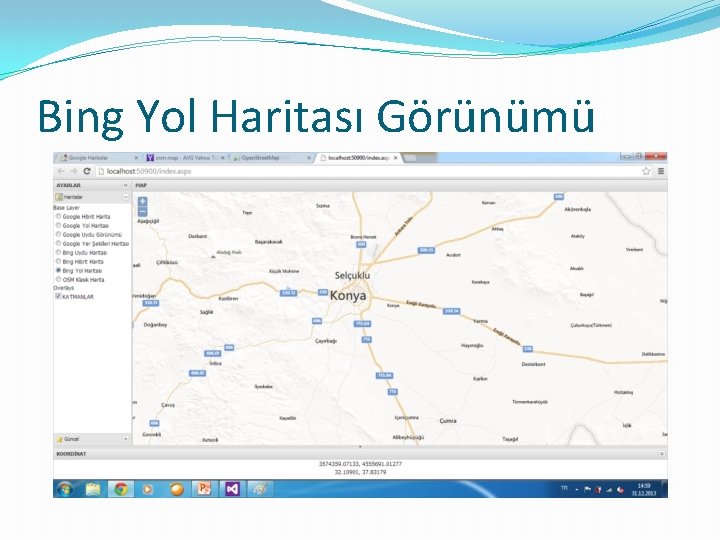 Bing Yol Haritası Görünümü 