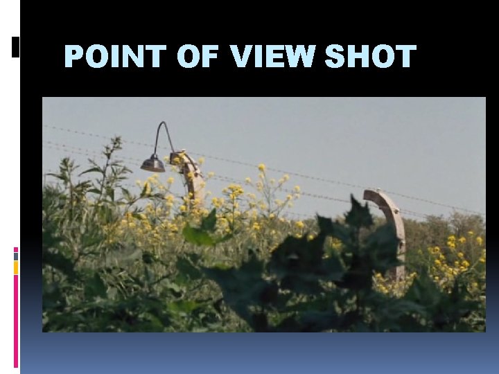 POINT OF VIEW SHOT 