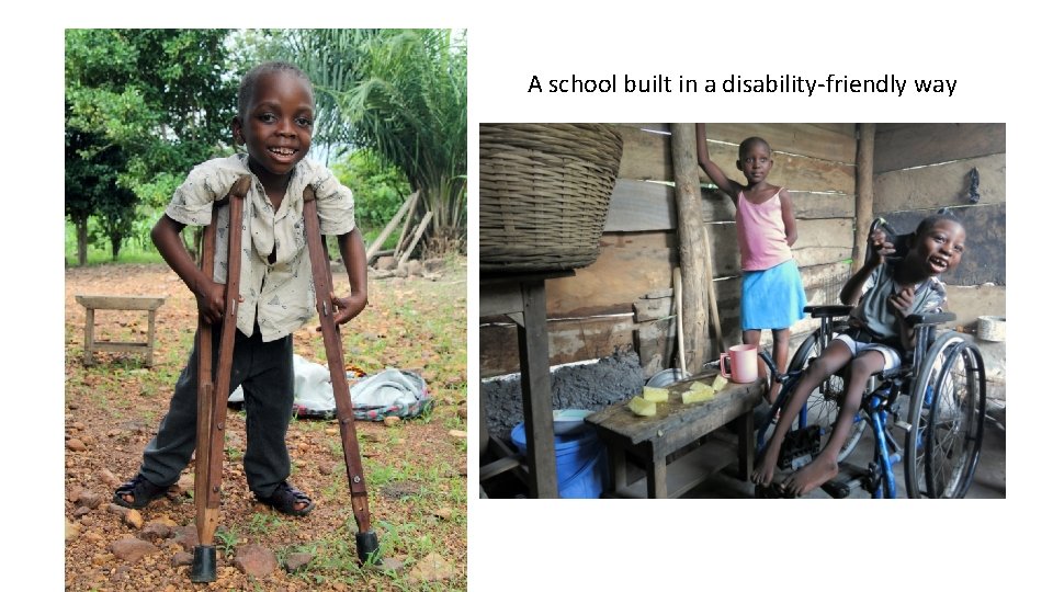 A school built in a disability-friendly way 