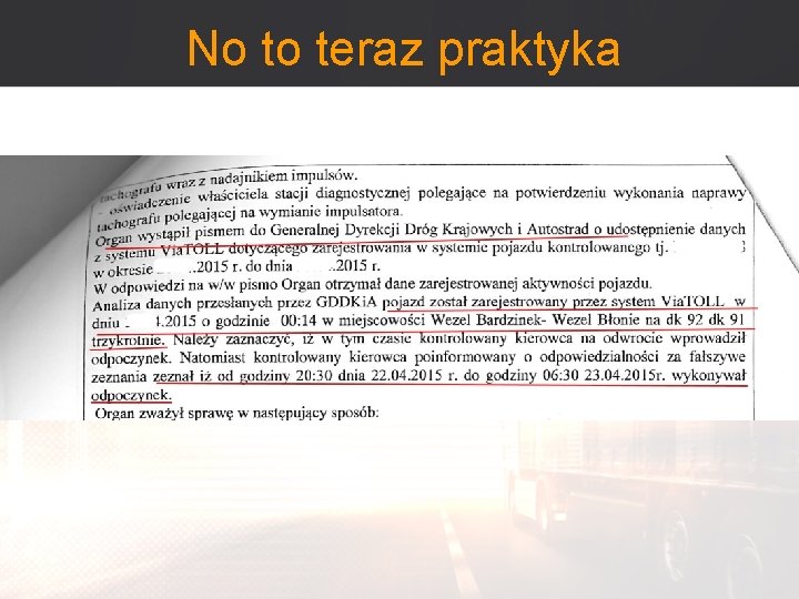 No to teraz praktyka 