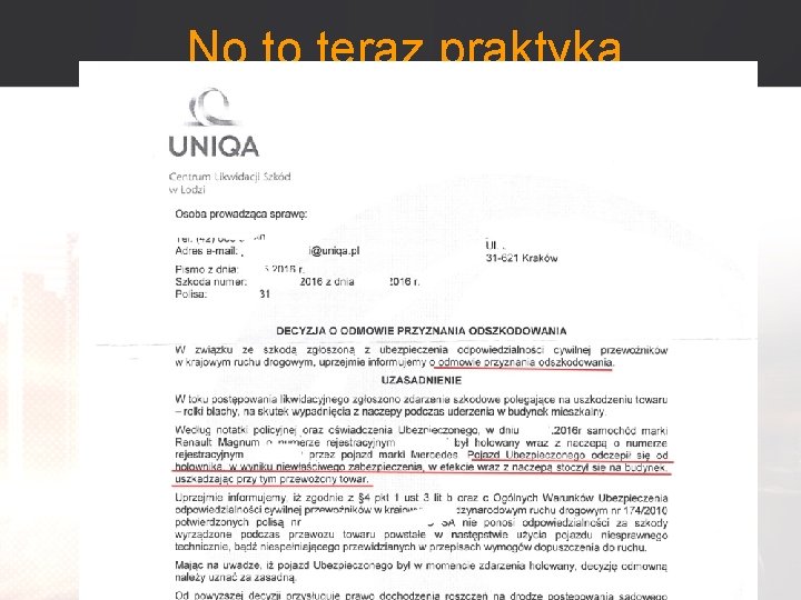 No to teraz praktyka 