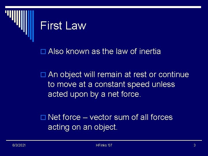 Newtons Laws of Motion HFinks 07 Basic Concepts