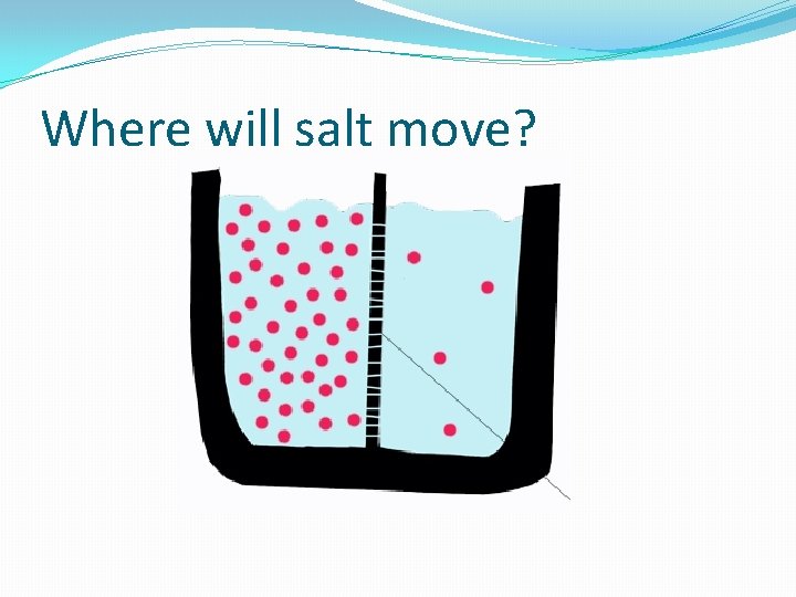 Where will salt move? 