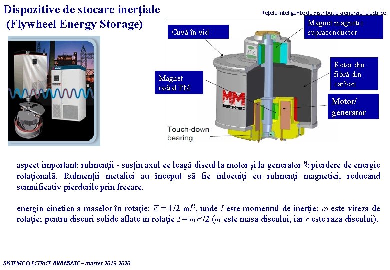 Dispozitive de stocare inerţiale (Flywheel Energy Storage) Reţele inteligente de distribuţie a energiei electrice