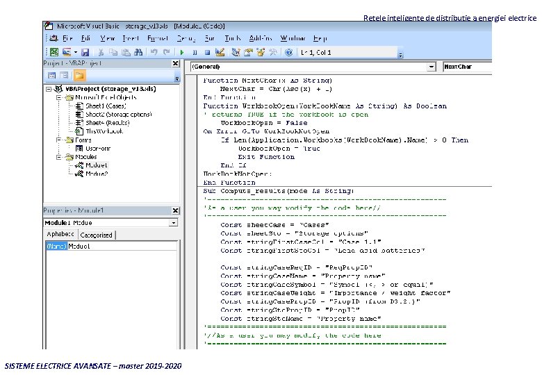 Reţele inteligente de distribuţie a energiei electrice SISTEME ELECTRICE AVANSATE – master 2019 -2020