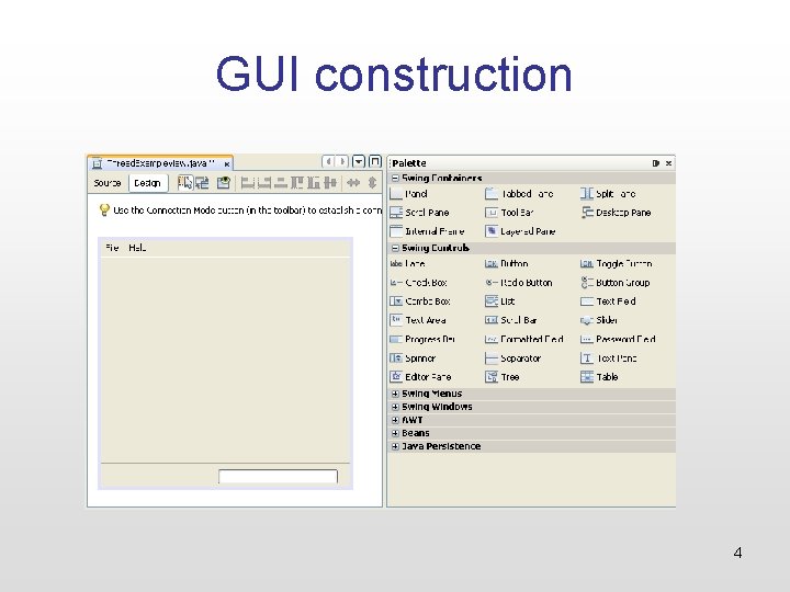 GUI construction 4 