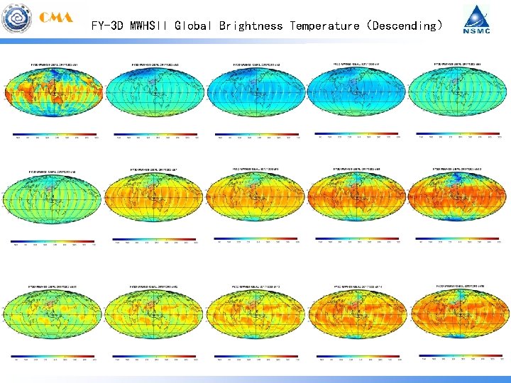 FY-3 D MWHSII Global Brightness Temperature（Descending） 