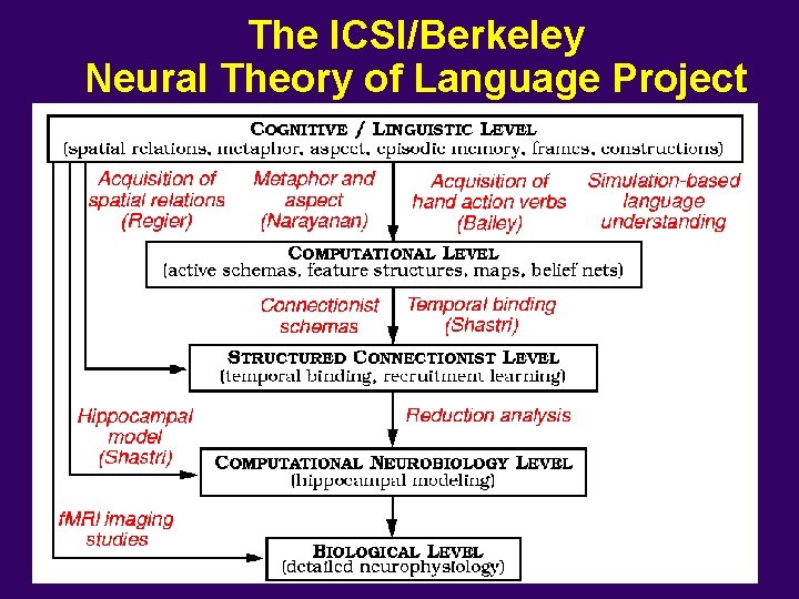 The ICSI/Berkeley Neural Theory of Language Project 