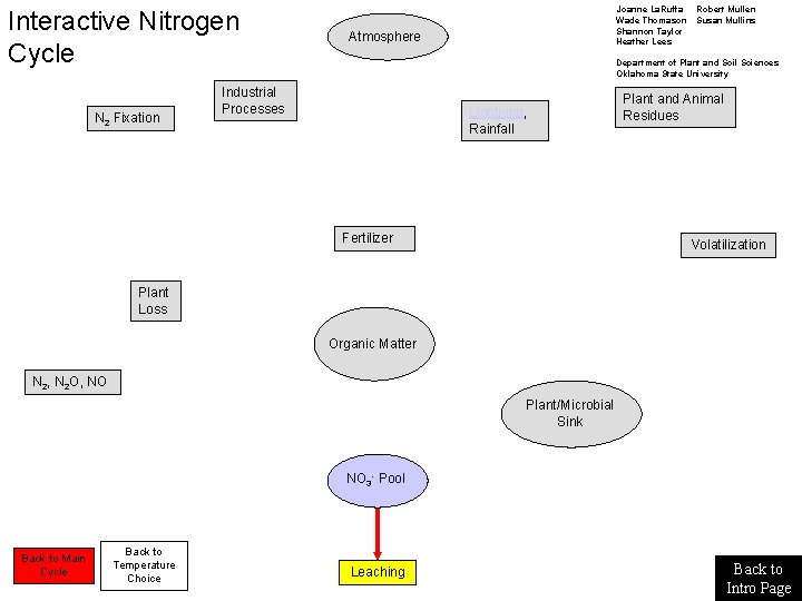 Interactive Nitrogen Cycle N 2 Fixation Joanne La. Ruffa Wade Thomason Shannon Taylor Heather