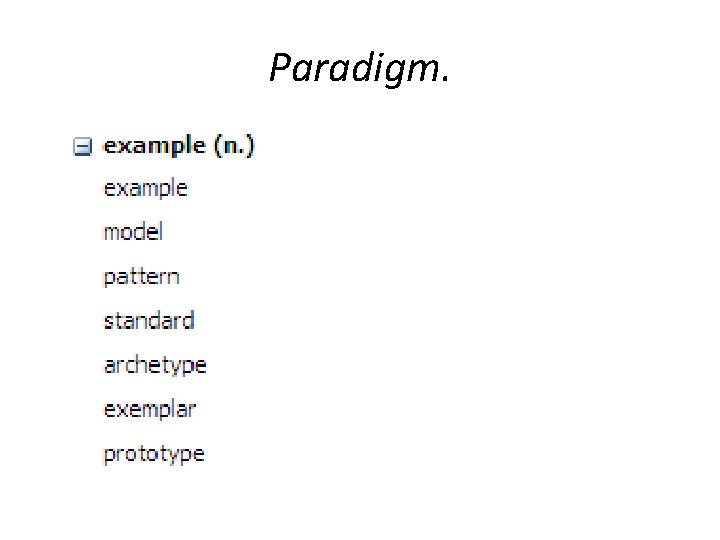 Paradigm. 