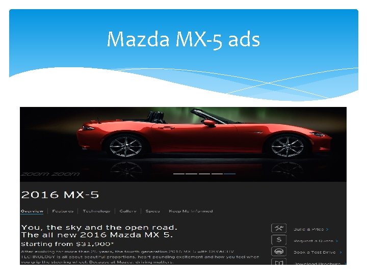 Mazda MX-5 ads 
