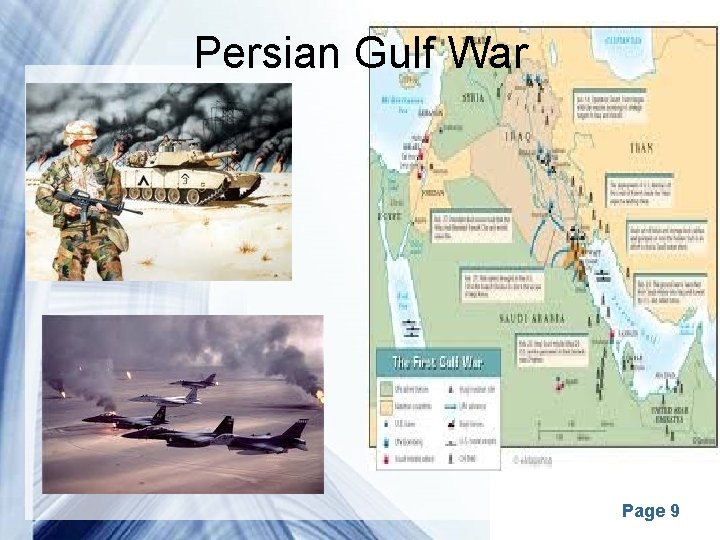 Persian Gulf War Powerpoint Templates Page 9 