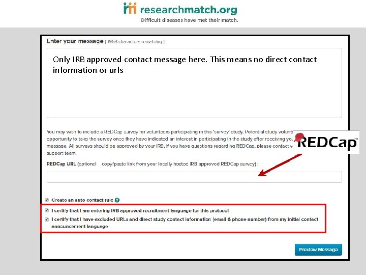 Only IRB approved contact message here. This means no direct contact information or urls