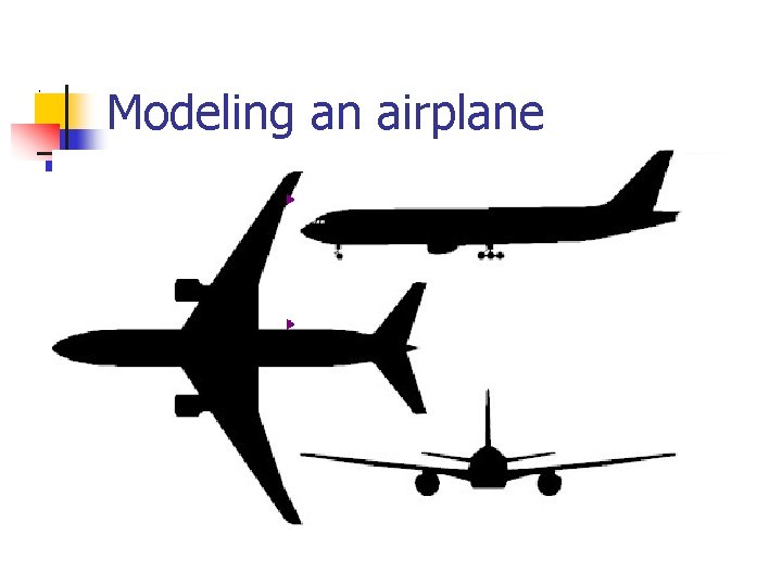 Modeling an airplane 