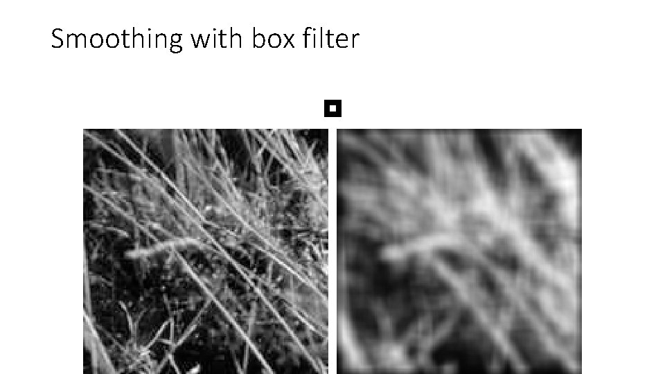 Smoothing with box filter 