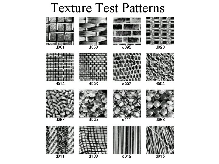 Texture Test Patterns 