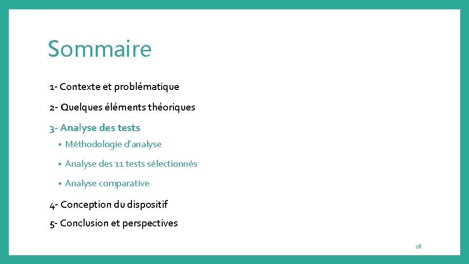 Sommaire 1 - Contexte et problématique 2 - Quelques éléments théoriques 3 - Analyse