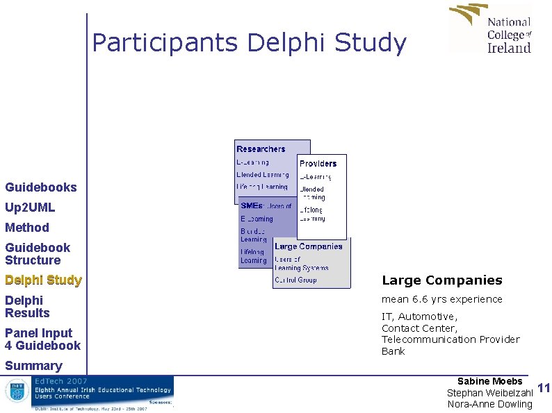 Participants Delphi Study Guidebooks Up 2 UML Method Guidebook Structure Delphi Study Large Companies Participants Delphi Study Guidebooks Up 2 UML Method Guidebook Structure Delphi Study Large Companies