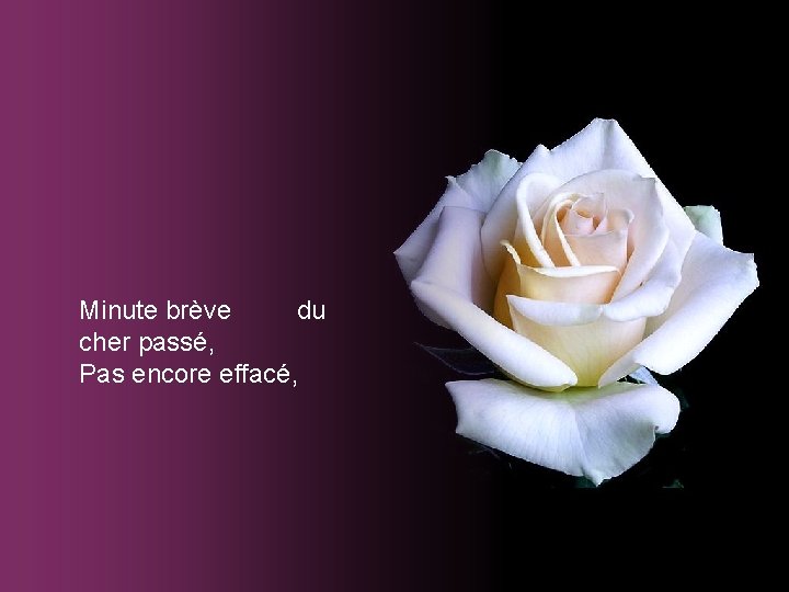 Minute brève du cher passé, Pas encore effacé, Minute brève du cher passé, Pas encore effacé,