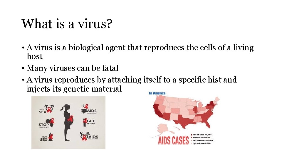 What is a virus? • A virus is a biological agent that reproduces the