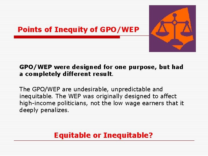 The GPOWEP Why They Should Be Repealed Prepared