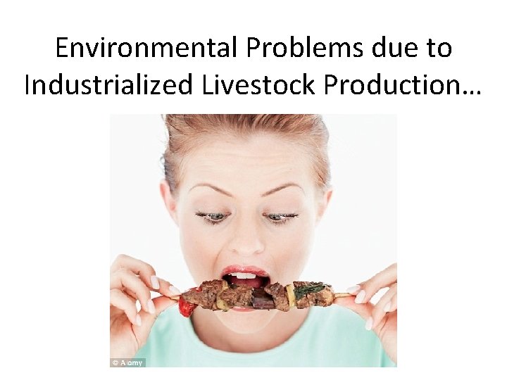 Environmental Problems due to Industrialized Livestock Production… 