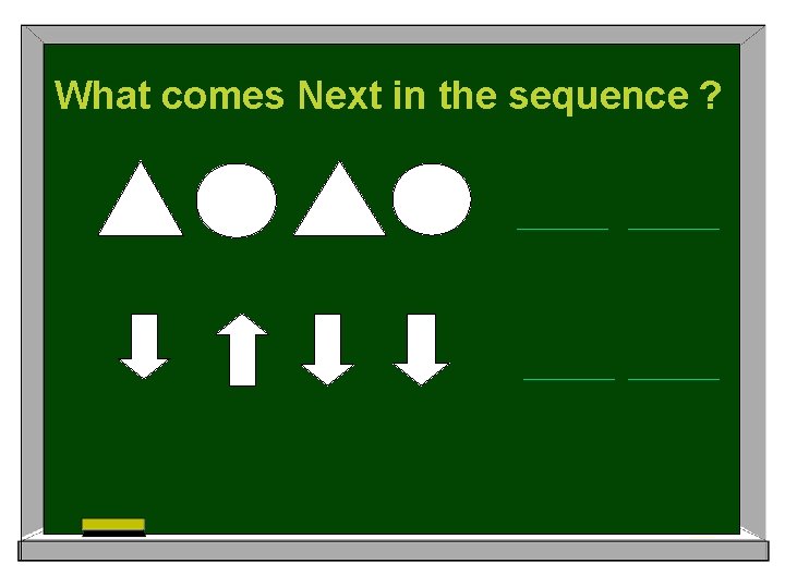 What comes Next in the sequence ? 