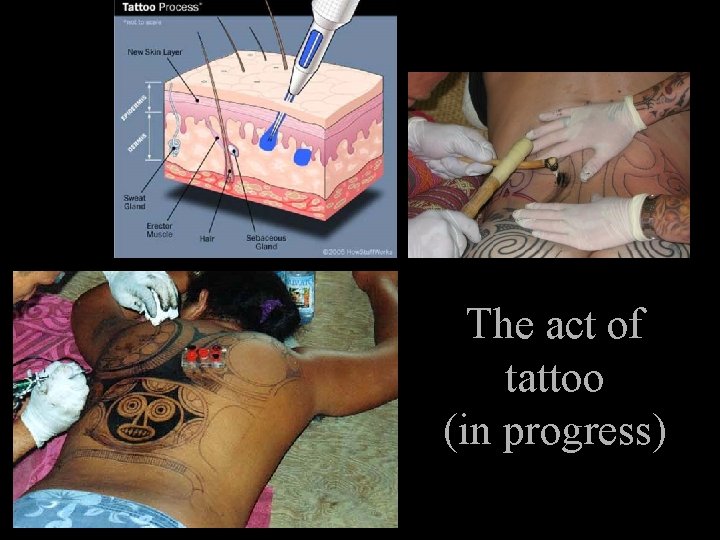The act of tattoo (in progress) 