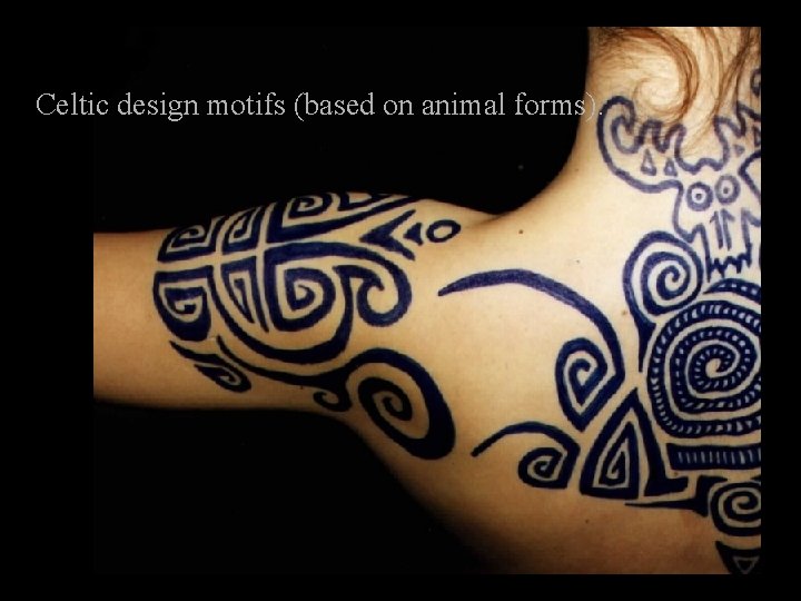 Celtic design motifs (based on animal forms). 