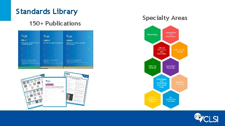 Standards Library 150+ Publications Specialty Areas 