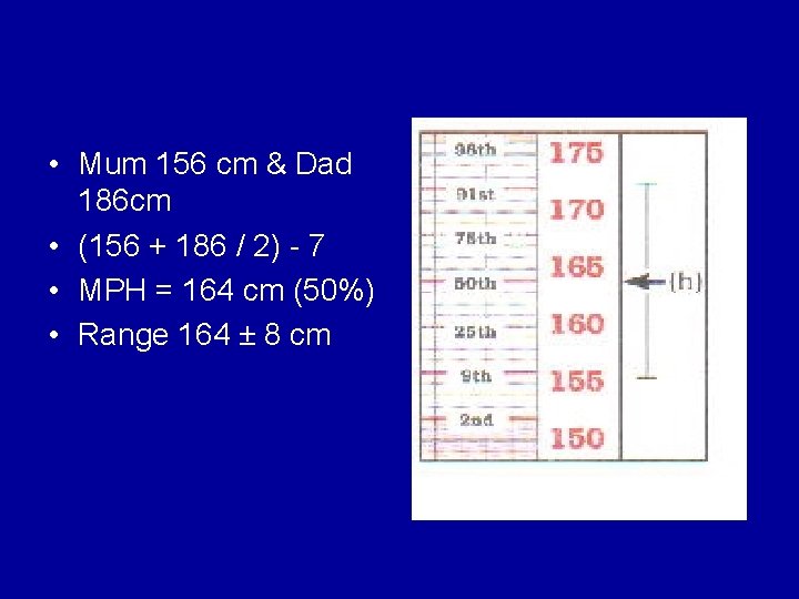  • Mum 156 cm & Dad 186 cm • (156 + 186 /