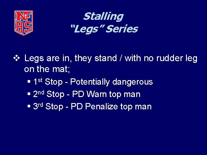 Stalling “Legs” Series v Legs are in, they stand / with no rudder leg