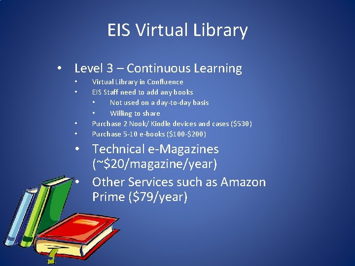 EIS Virtual Library • Level 3 – Continuous Learning • • Virtual Library in