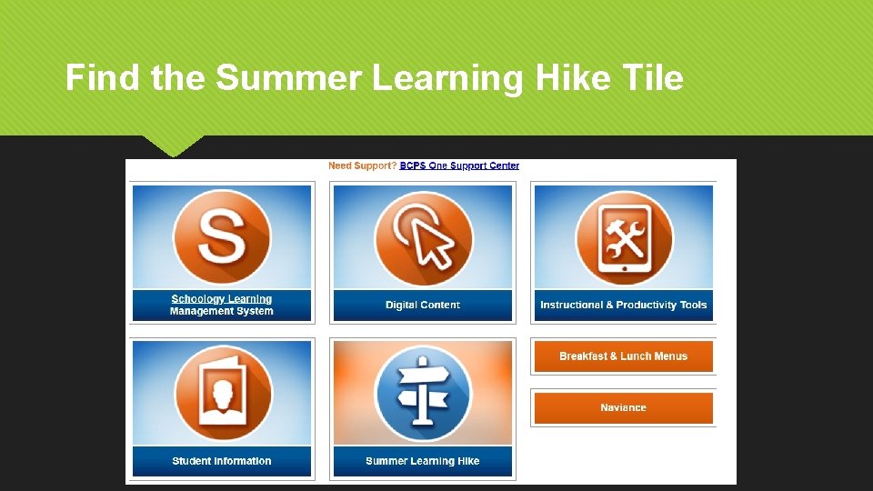 Find the Summer Learning Hike Tile 
