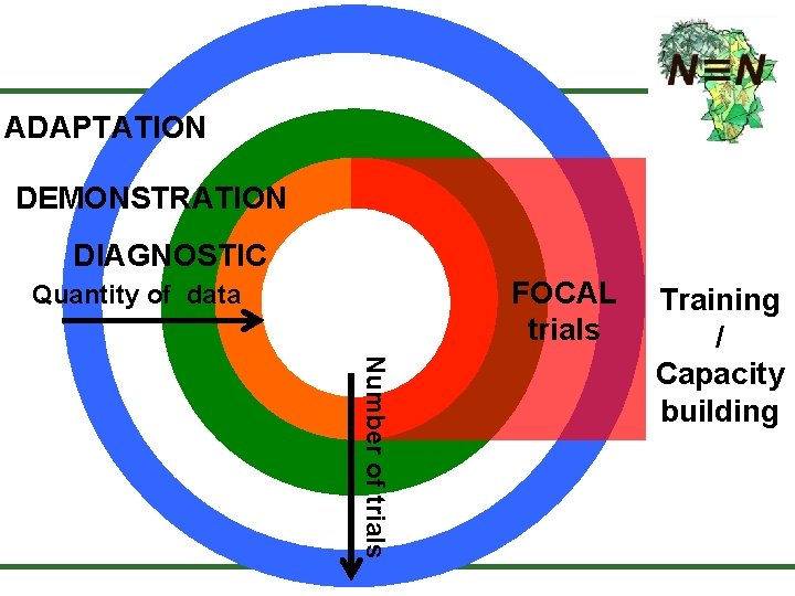 ADAPTATION DEMONSTRATION DIAGNOSTIC FOCAL trials Quantity of data Number of trials Training / Capacity
