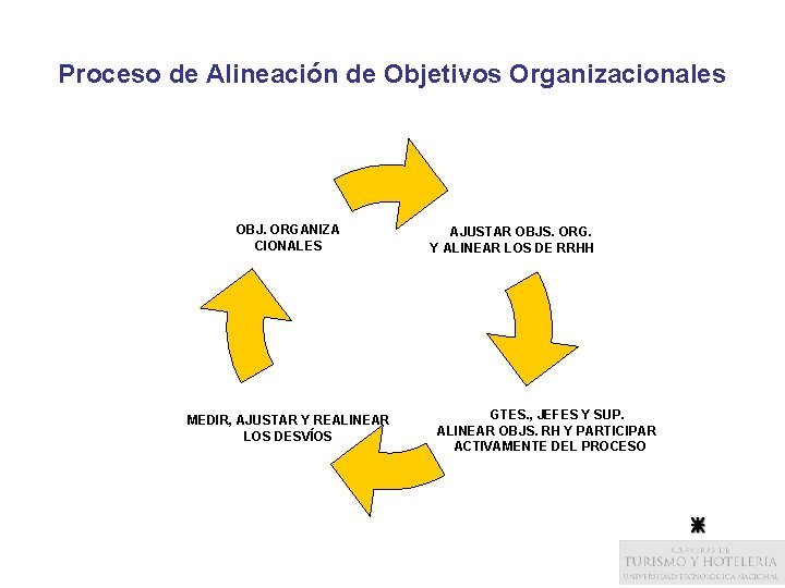 Proceso de Alineación de Objetivos Organizacionales OBJ. ORGANIZA CIONALES MEDIR, AJUSTAR Y REALINEAR LOS