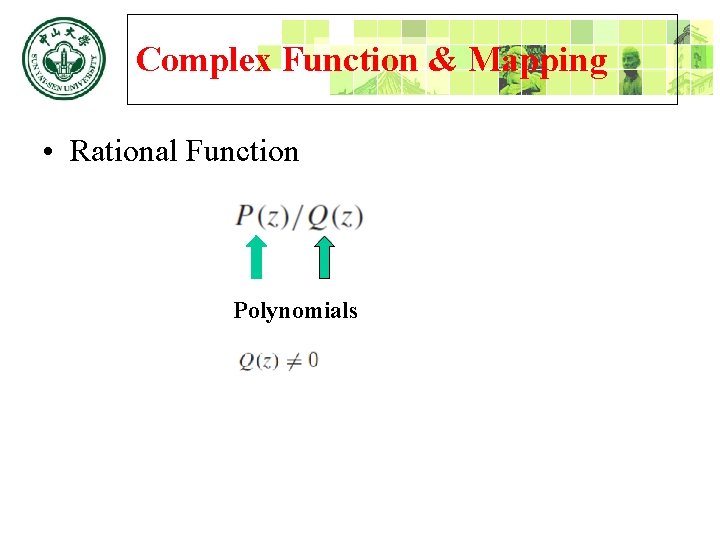 Complex Function & Mapping • Rational Function Polynomials 