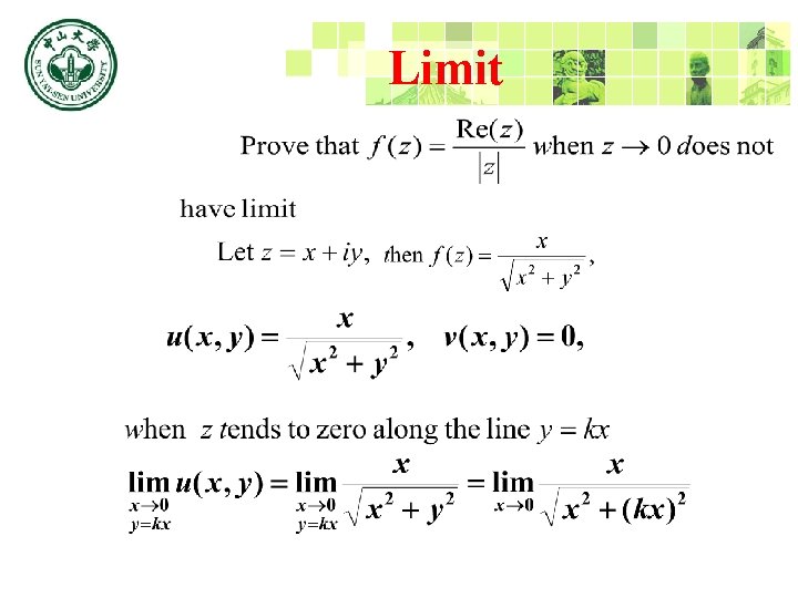 Limit Example 1 Proof: (i) 