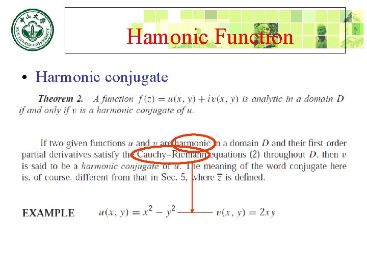 Hamonic Function • Harmonic conjugate 