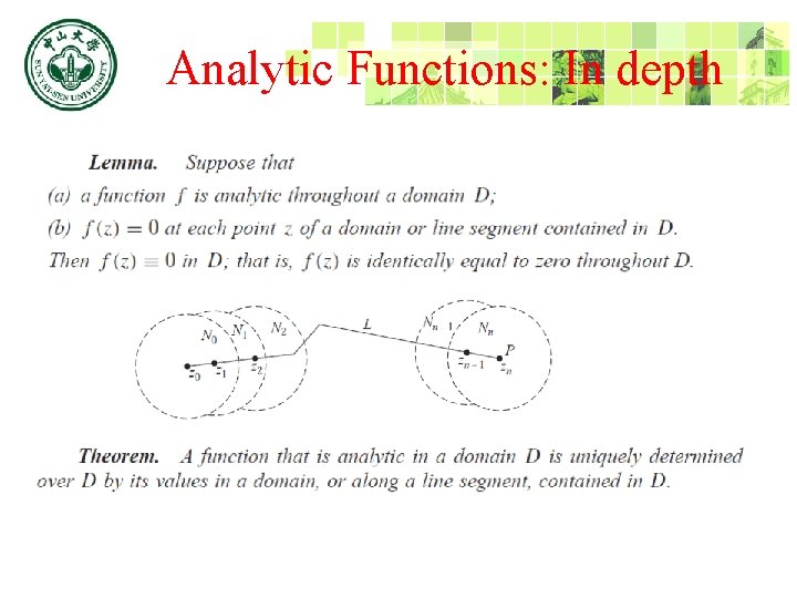 Analytic Functions: In depth 