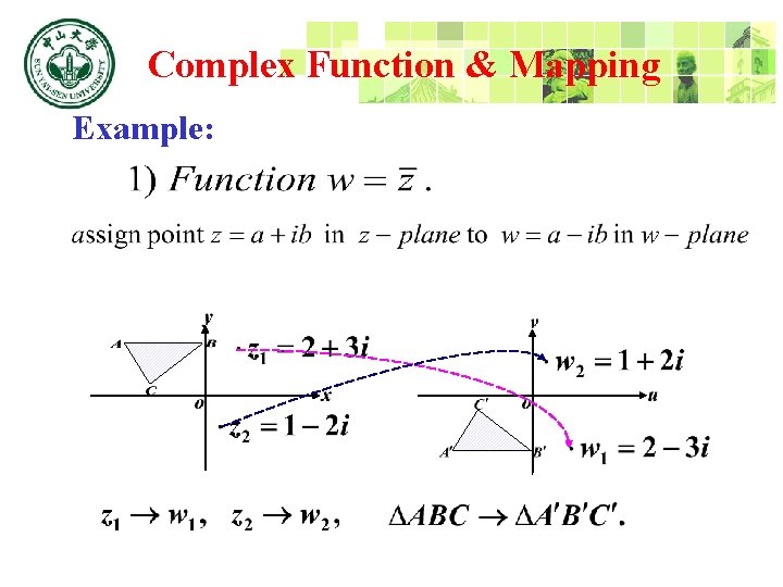 Complex Function & Mapping Example: 