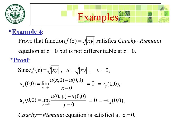 Examples *Example 4: *Proof: 