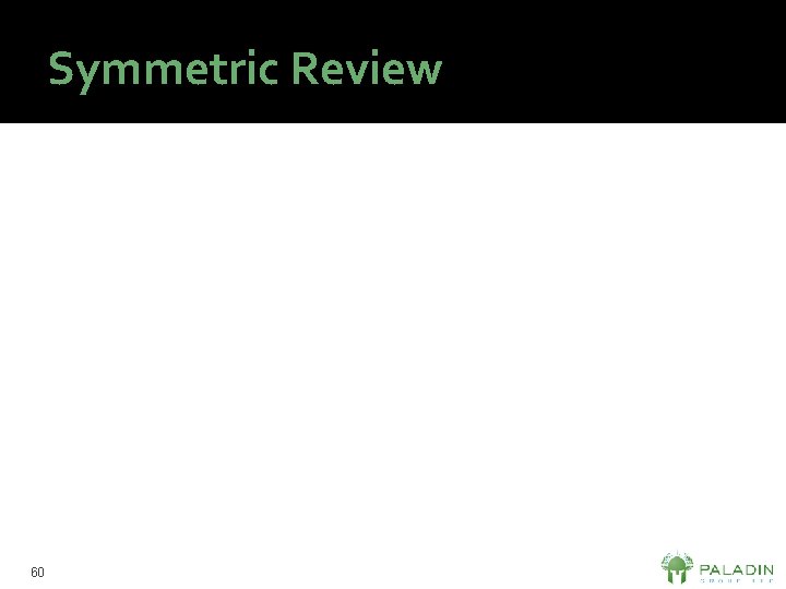 Symmetric Review 60 