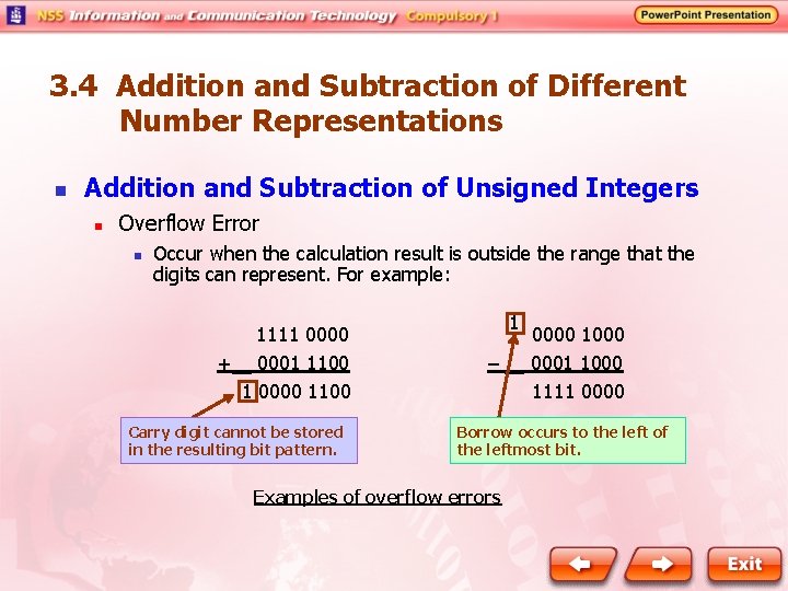 3. 4 Addition and Subtraction of Different Number Representations n Addition and Subtraction of