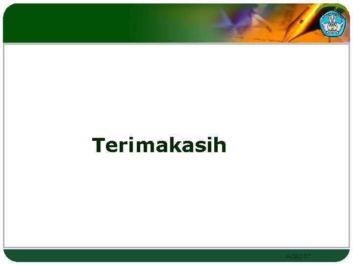 Terimakasih Adaptif 