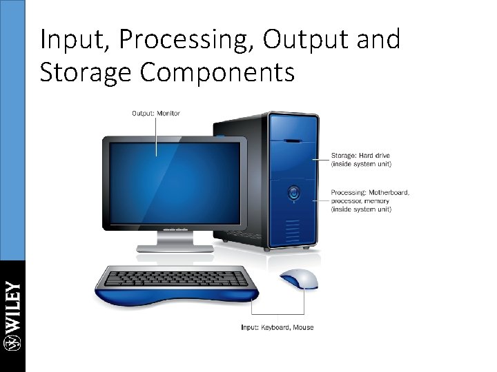 Input, Processing, Output and Storage Components 
