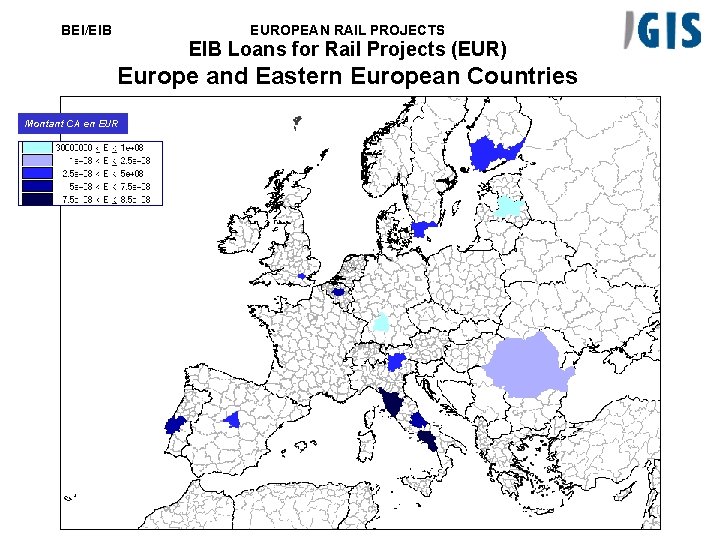 BEI/EIB EUROPEAN RAIL PROJECTS EIB Loans for Rail Projects (EUR) Europe and Eastern European