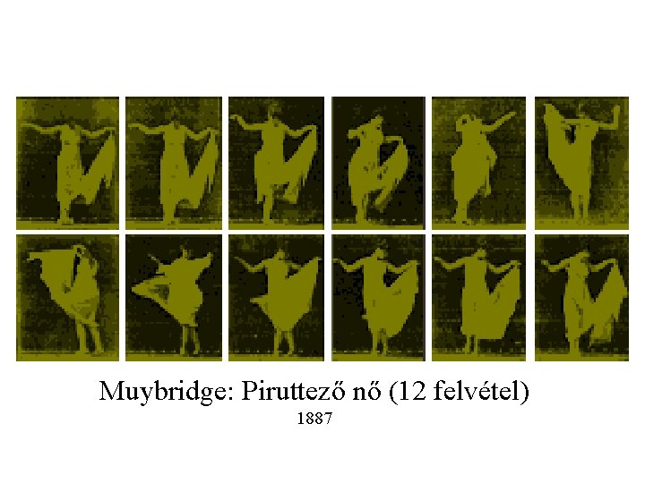 Muybridge: Piruttező nő (12 felvétel) 1887 