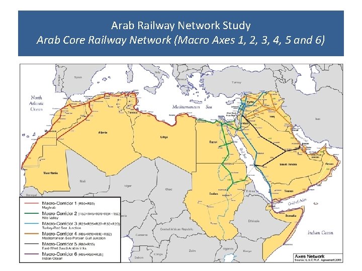 Arab Railway Network Study Arab Core Railway Network (Macro Axes 1, 2, 3, 4,